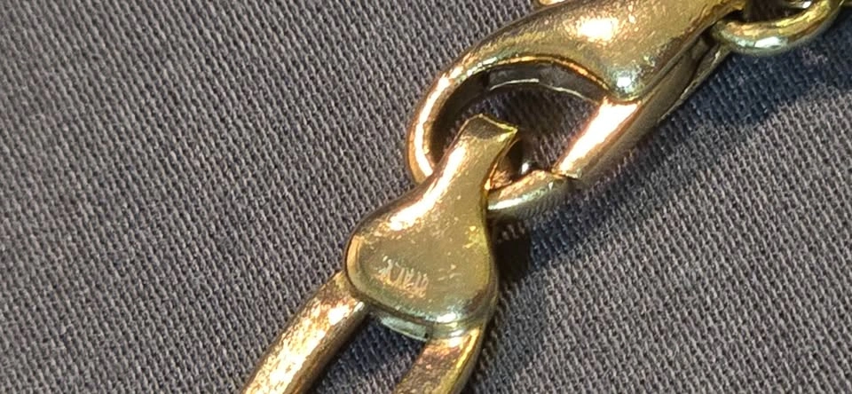 14kt Yellow Gold Figaro Chain 20" 6mm 28g - photo 2