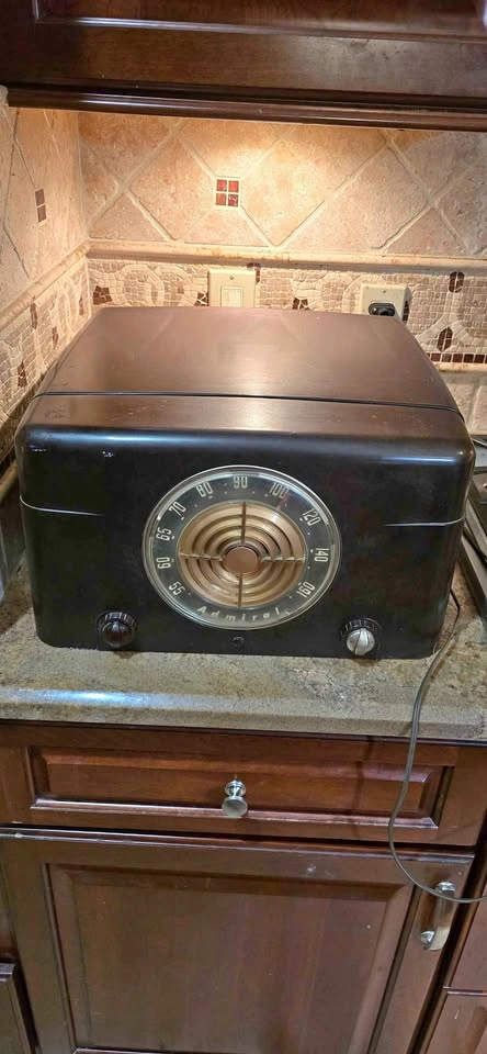 1950s record player and radio