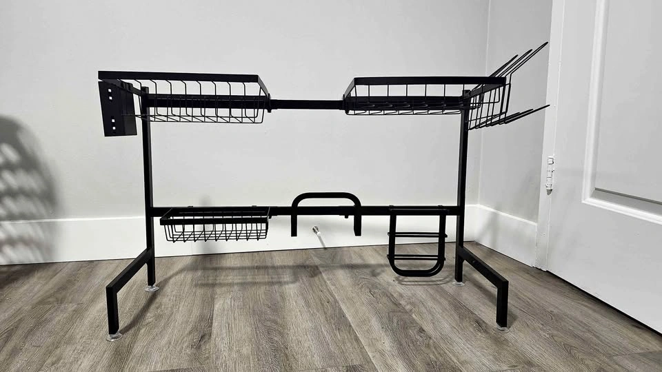 Over sink dish drying rack