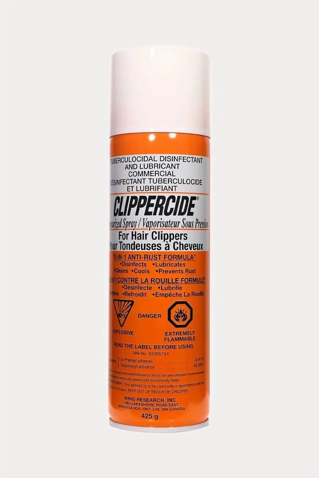 Clippercide 5-in-1 Disinfectant Lubricant Spray for Hair Clipper