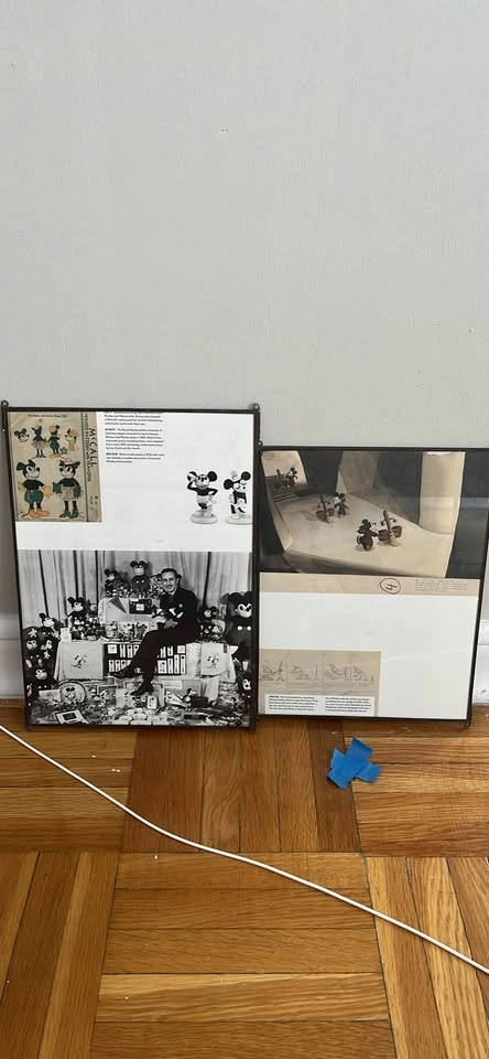 Vintage Disney Mickey Mouse Wild Waves Fantasia Framed Art Set - photo 2