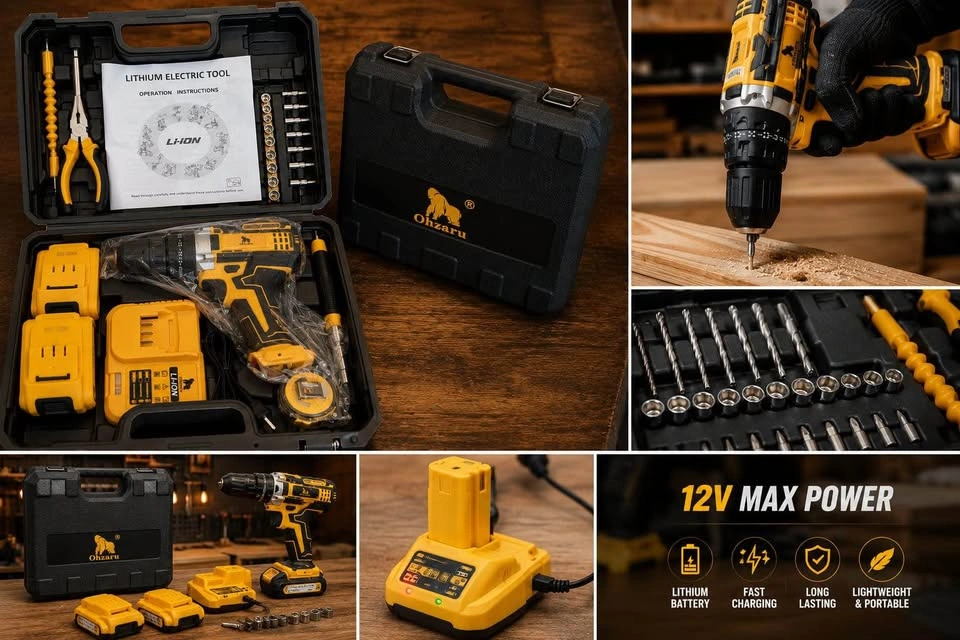 🔧 Ohzaru 12V Lithium Electric Tool Kit – BRAND NEW - photo 2