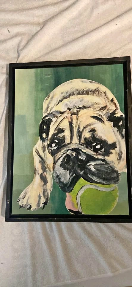 Detailed Pug Painting