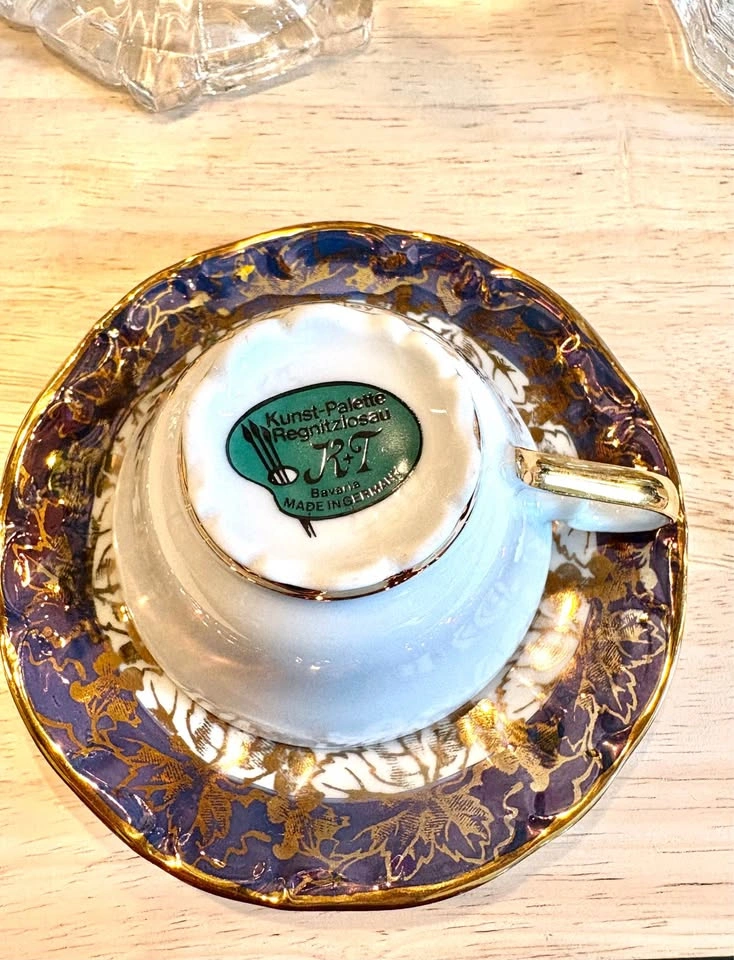 Kunst-Palette Regnitzlosau Bavaria Tea Cup and Saucer Set - photo 4