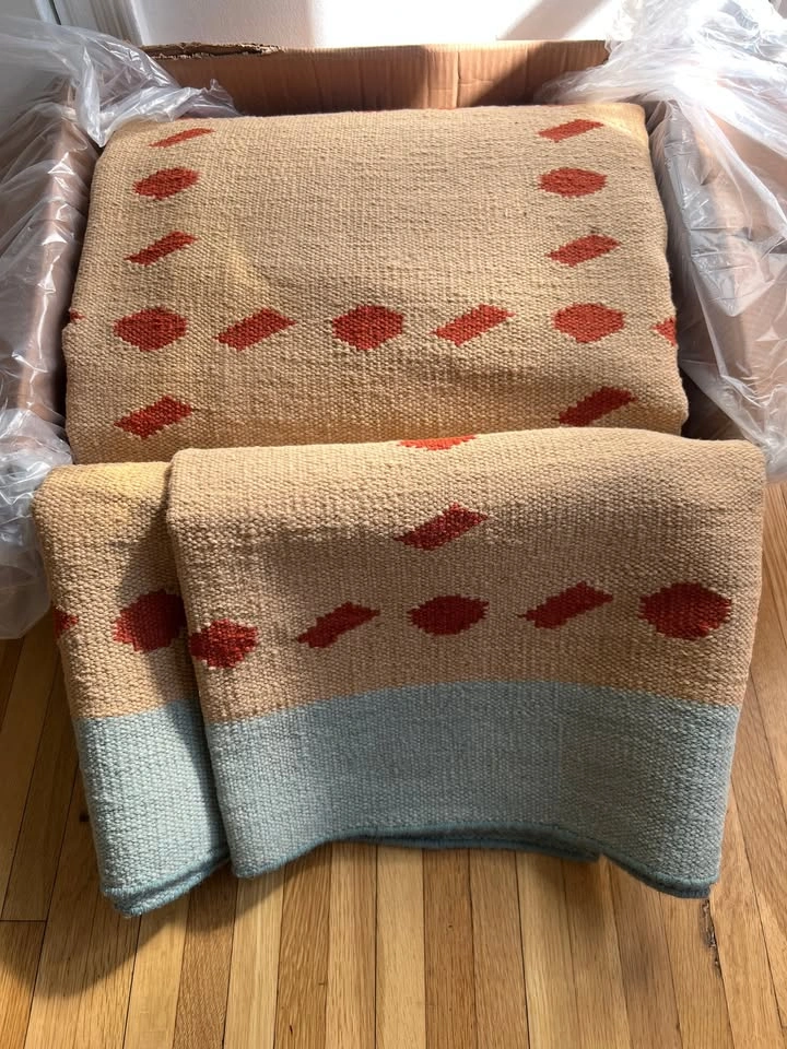 9x12 Handwoven Wool Rug | Scandinavian Modern | New - photo 4