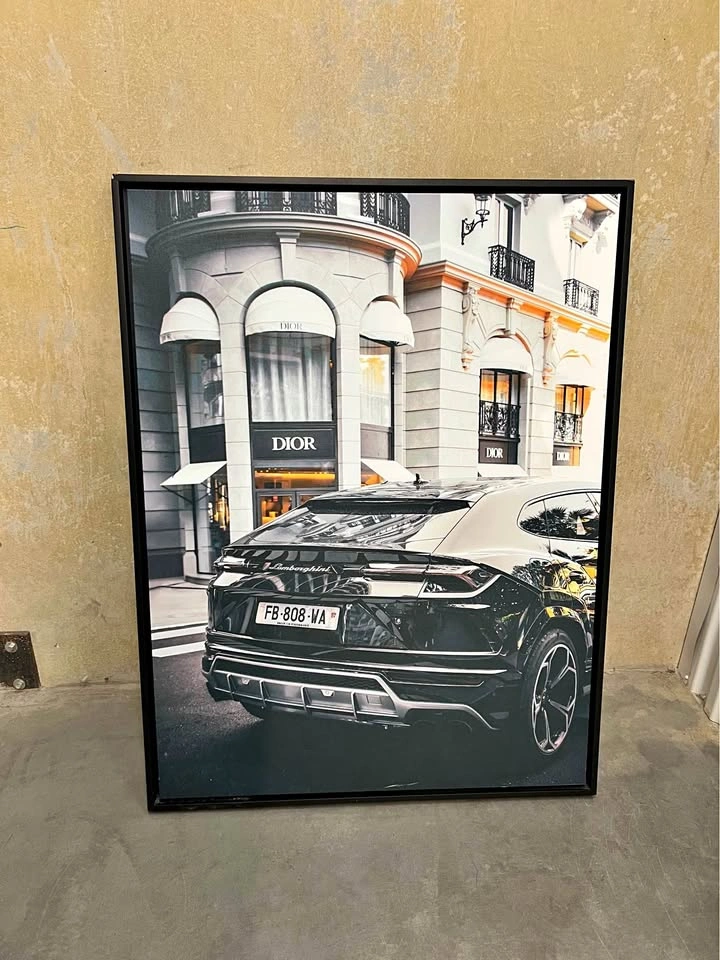 Lamborghini at Dior Store Art Piece