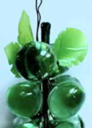 Vtg Jade & Glass Grapes Cluster - photo 4