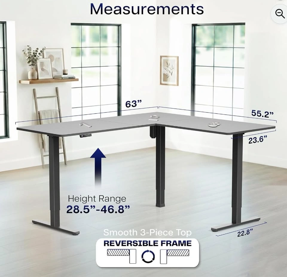 Adjustable L-Shaped Standing Desk - photo 4