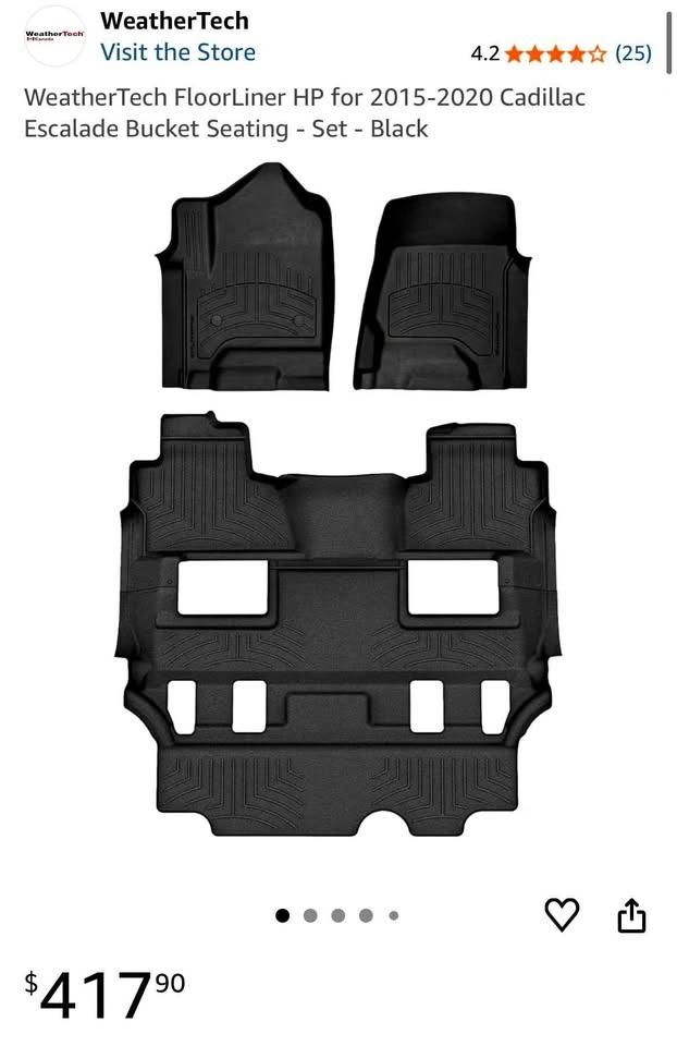 GMC SUV WeatherTech Floor Mats (2015-2020)
