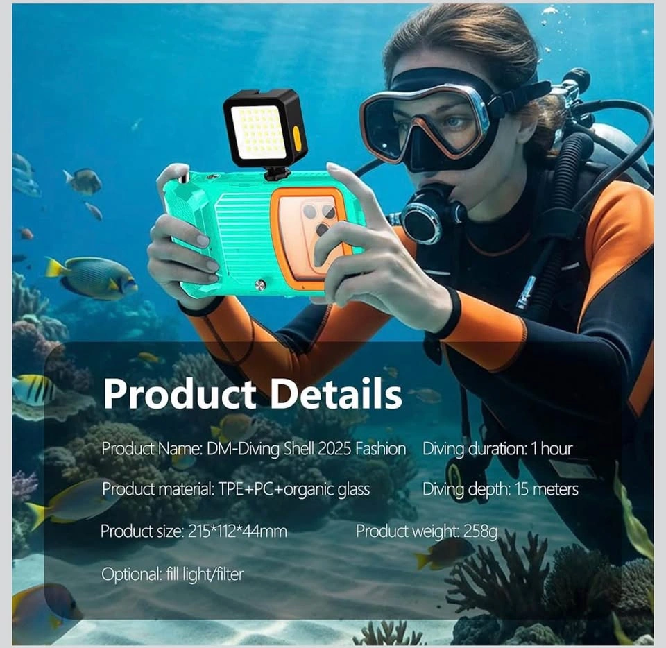 Universal Diving Phone Case for 5.4"-6.9", 15m/50ft Underwater - photo 5