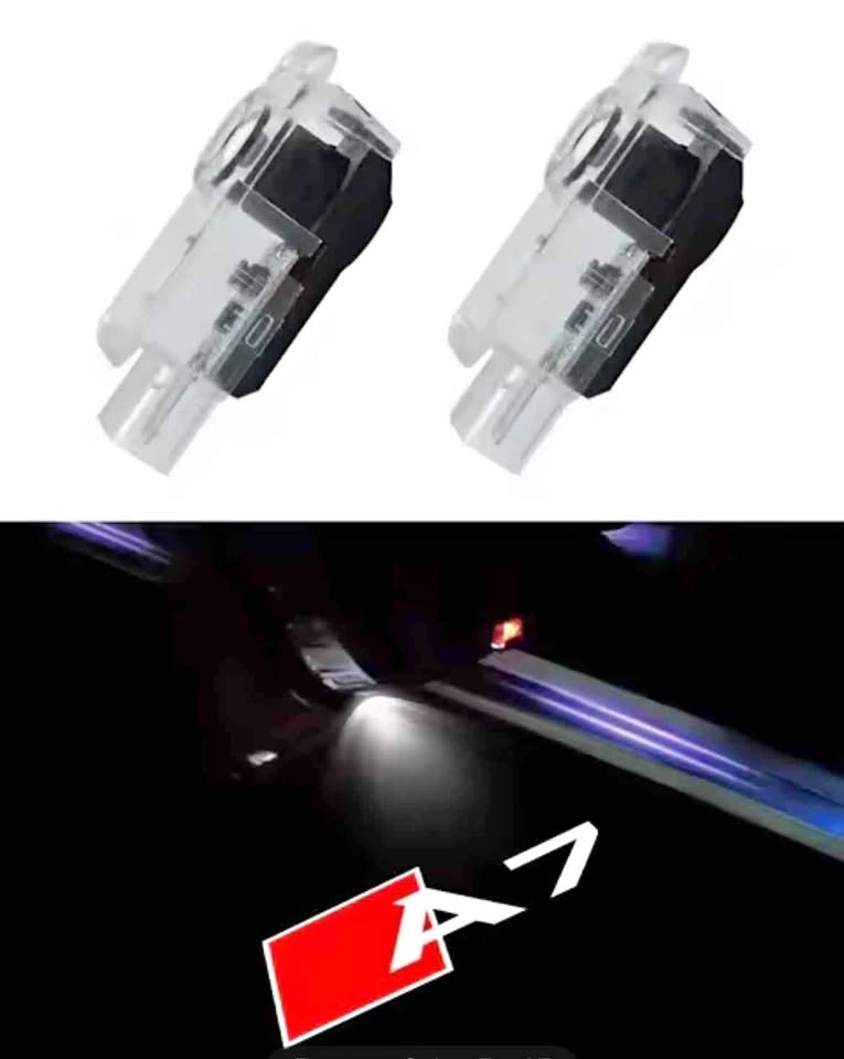 Audi A7 door logo lights