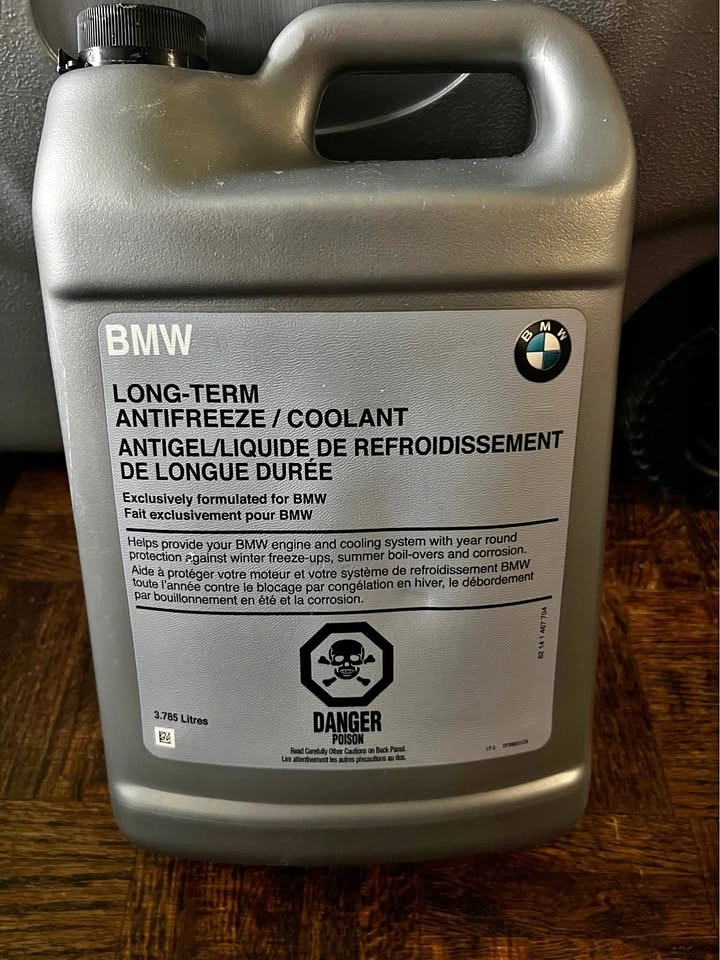 BMW Long-Term Antifreeze Coolant partially used