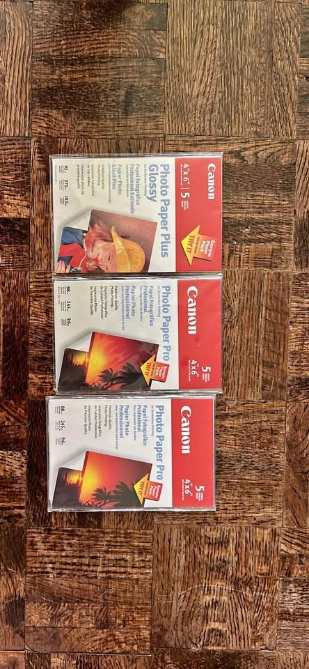 Canon Photo Paper Plus Glossy & Pro 4x6 Sample Packs