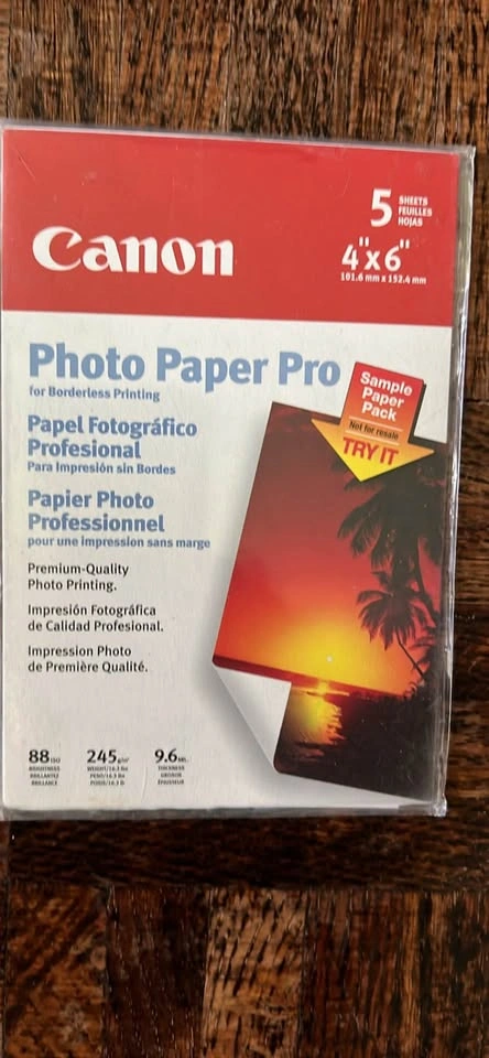 Canon Photo Paper Plus Glossy & Pro 4x6 Sample Packs - photo 2