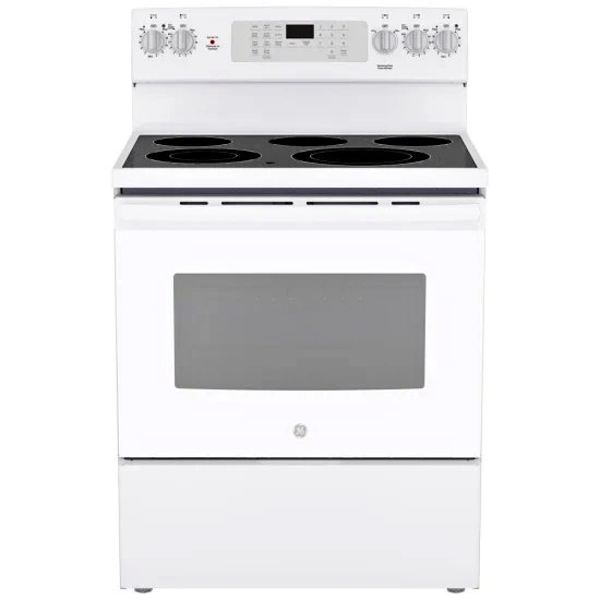 GE JCB840DVWW Electric Range – 30" True Convection & Air Fry