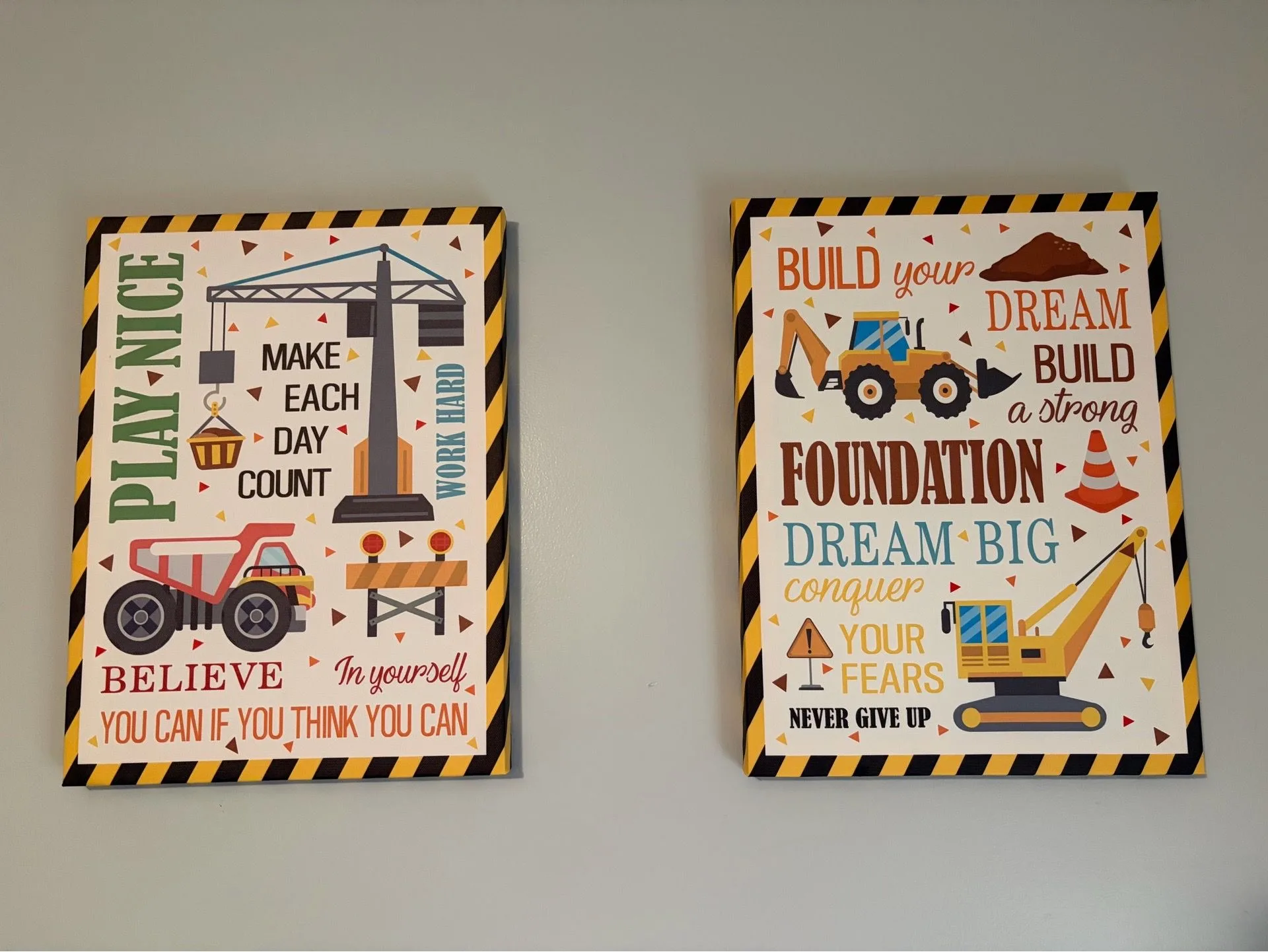 Construction wall hangings