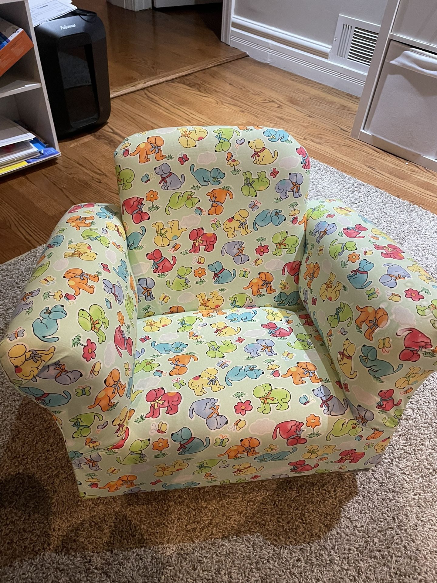Kids Rocking Chair Dog Theme