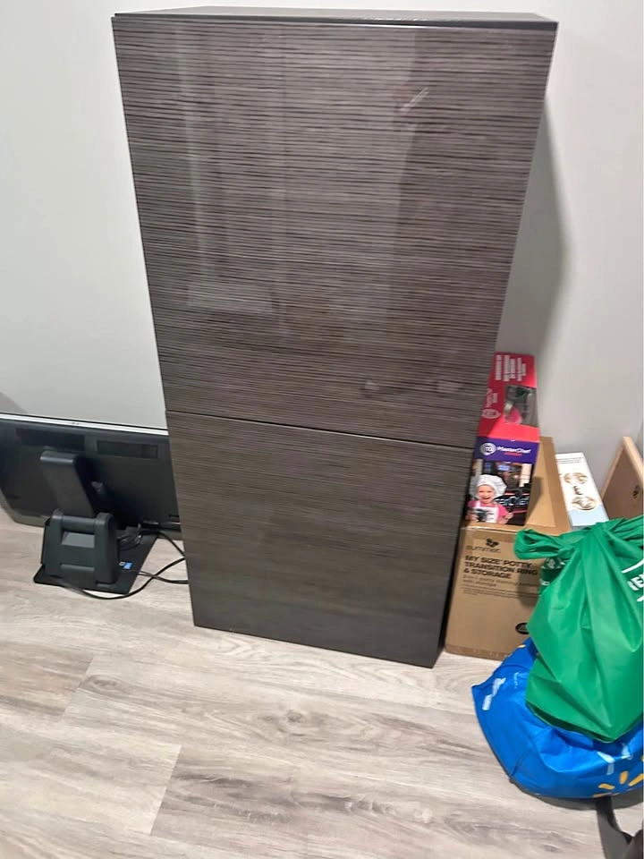 Modern Dark Brown Storage Cabinet / Cupboard