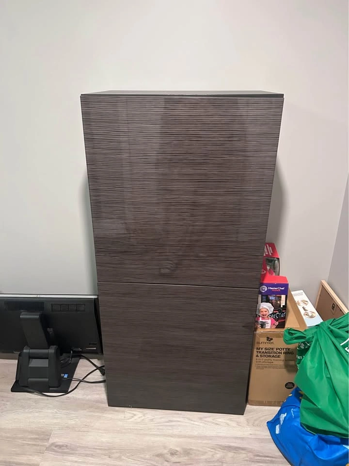 Modern Dark Brown Storage Cabinet / Cupboard - photo 2