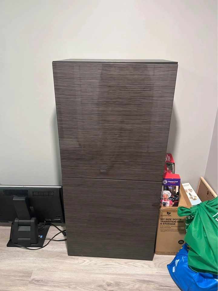 Modern Dark Brown Storage Cabinet / Cupboard - photo 3