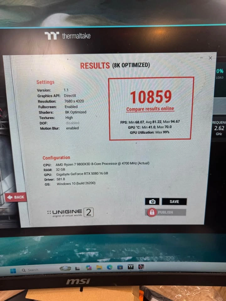 RTX 5080 | Ryzen 7 9800x3D | 32GB RAM | 2TB SSD - High End PC - photo 5