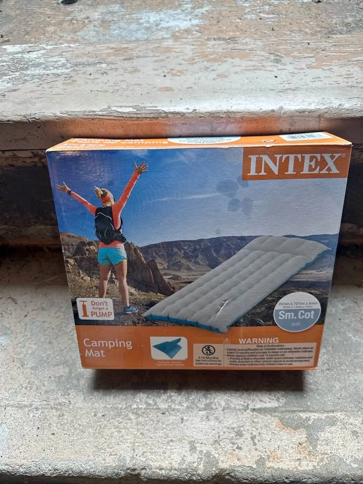 NEW Intex Camping Mat Air Mattress – Small Cot Size – In Box