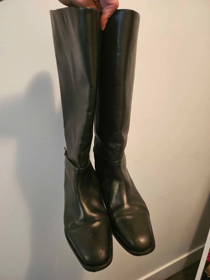🖤 Leather Riding Boots - photo 2