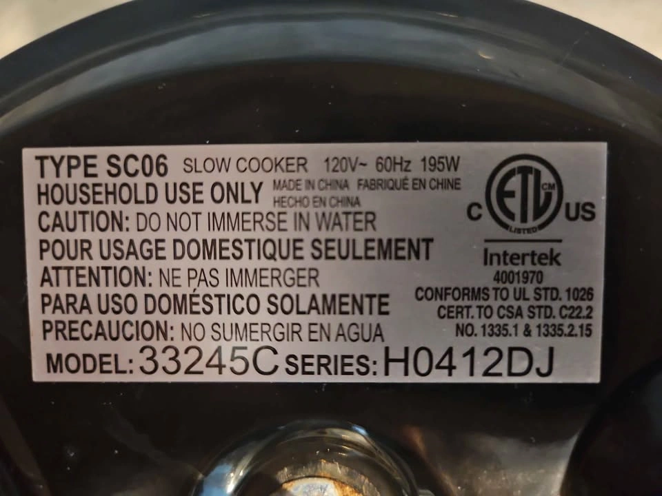 Slow Cooker (Crock Pot) - photo 5