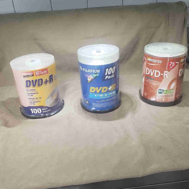 3 Pack Bulk DVD Blank Discs Lot - 275 Total