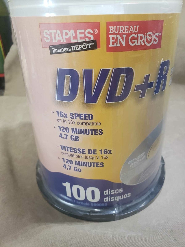 3 Pack Bulk DVD Blank Discs Lot - 275 Total - photo 2