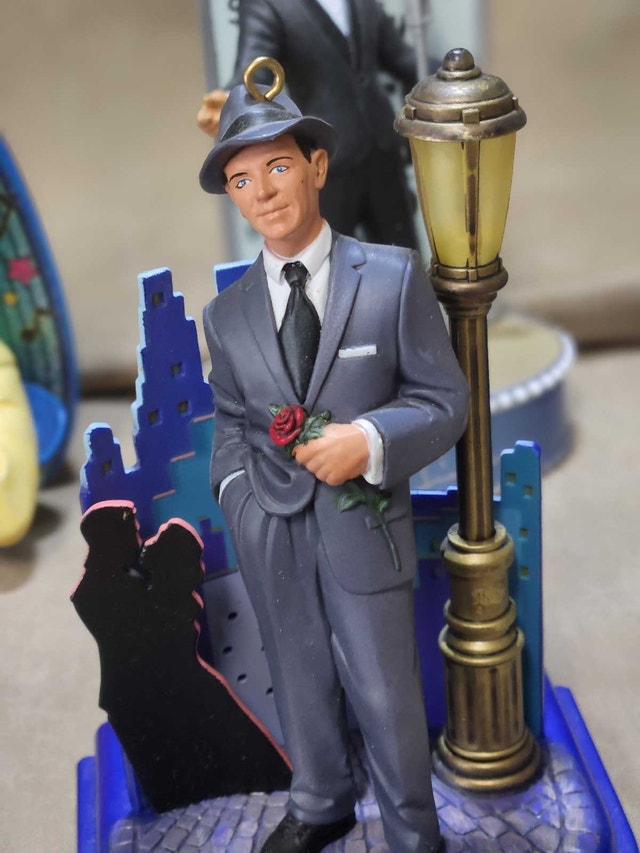 Set of 6 Vintage Frank Sinatra Musical Christmas Ornaments - photo 3