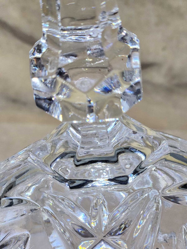 24% Lead Crystal Lidded Candy Dish with Tall Steeple Spire - photo 4