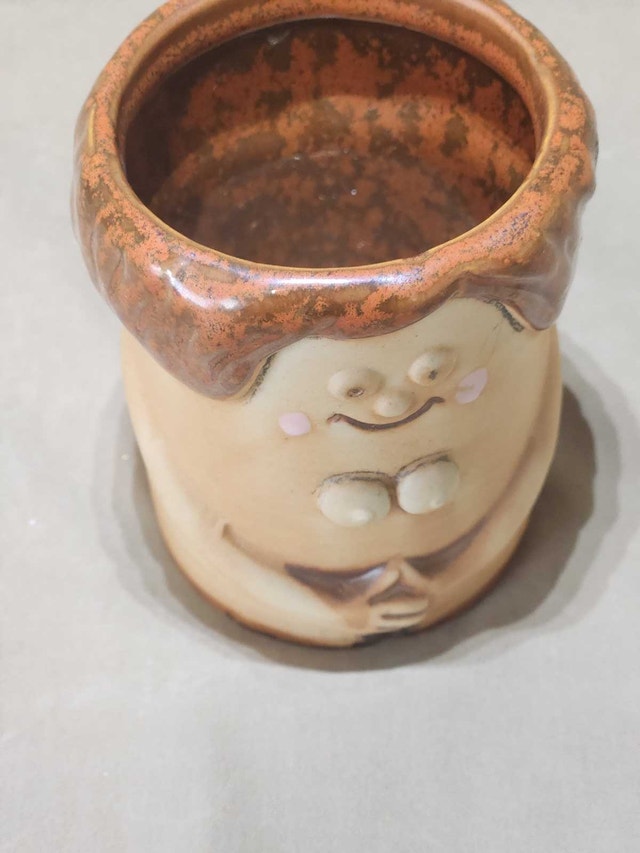 70s Novelty "Boobie" Face Mug - Retro Kitsch Stoneware - photo 5