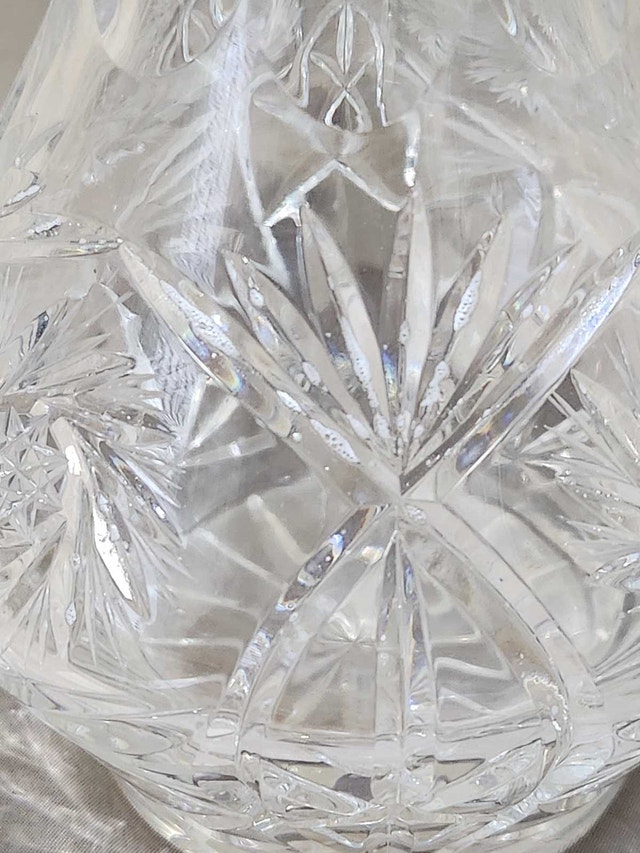 Vintage Bohemian 24% Lead Crystal Decanter with Stopper - photo 2