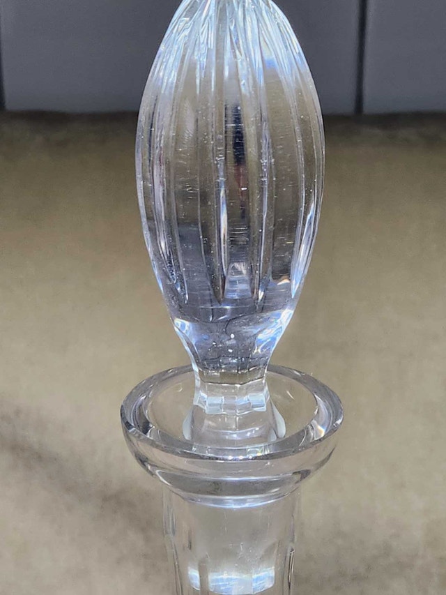 Vintage Bohemian 24% Lead Crystal Decanter with Stopper - photo 3