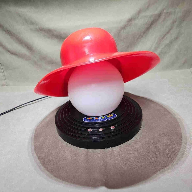Vintage 1980s Space Age Cecil Light Hat Lamp - Original Owner