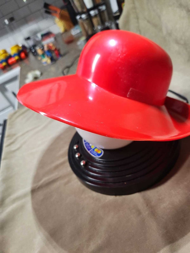 Vintage 1980s Space Age Cecil Light Hat Lamp - Original Owner - photo 3