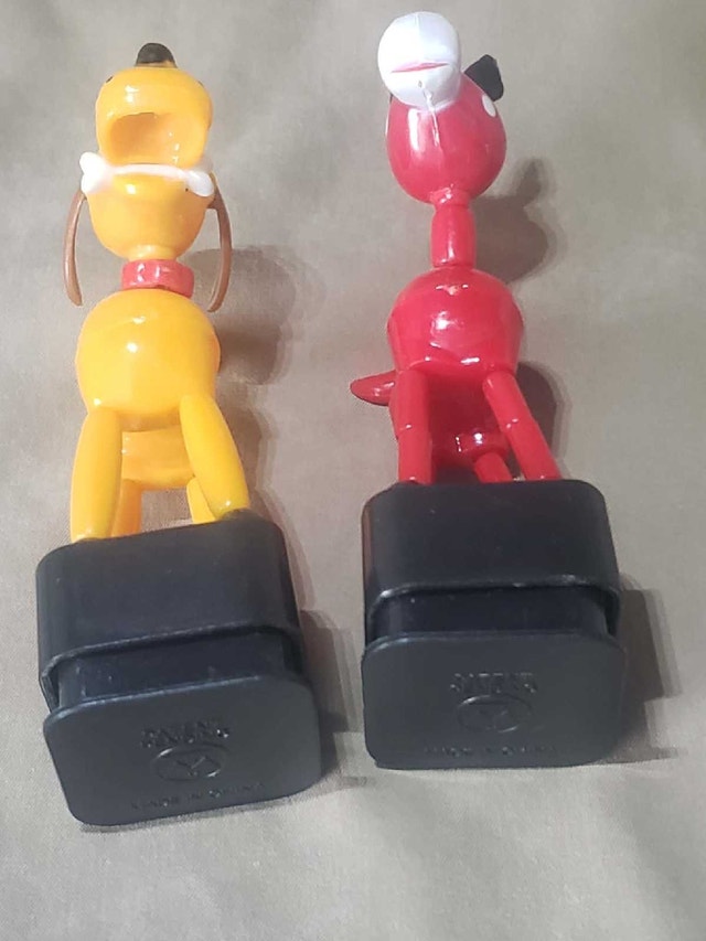 Vintage 1960s/1970s Plastic Push Puppets (Pair of 2) - photo 3