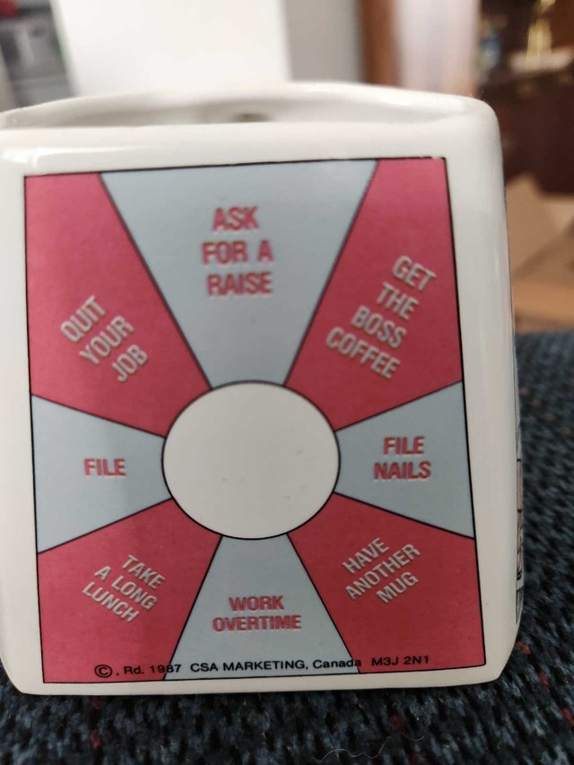 1987 "Decision Breakers" Ceramic Office Mug - photo 3
