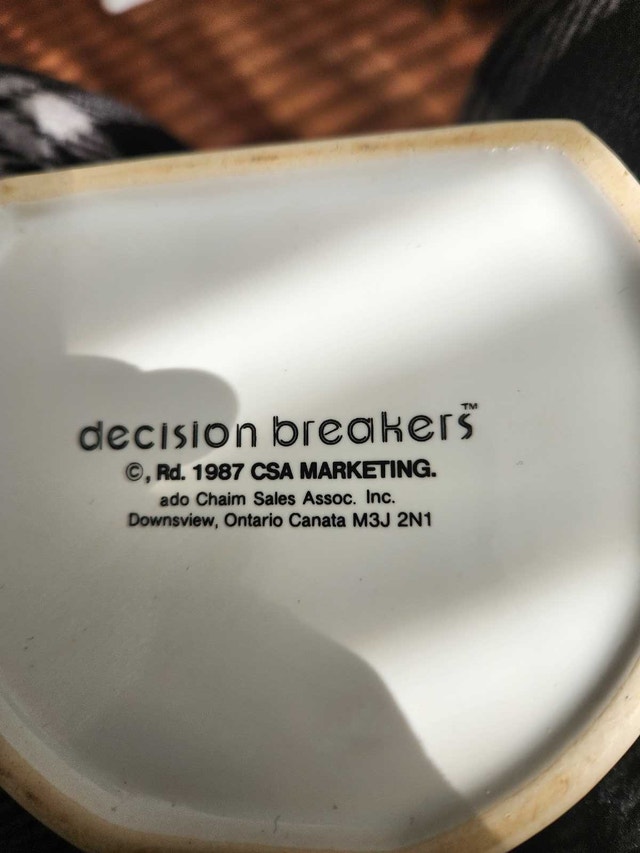1987 "Decision Breakers" Ceramic Office Mug - photo 5