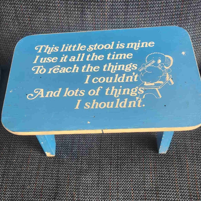 1985 Children's Step Stool, Edm. Sheltered Workshop History