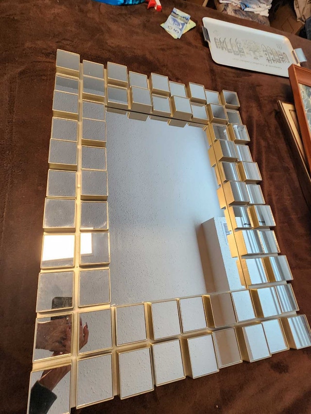 Vintage Sculptural Mirror - Hollywood Regency Style