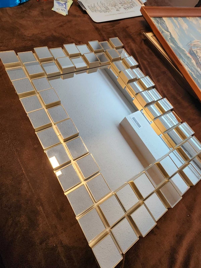 Vintage Sculptural Mirror - Hollywood Regency Style - photo 4