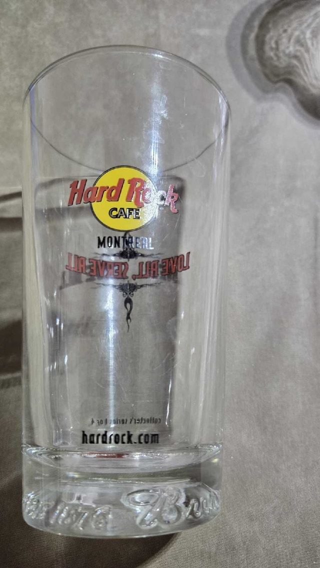 RARE Vintage Hard Rock Cafe Montreal Pint Glasses - Set of 5 - photo 3