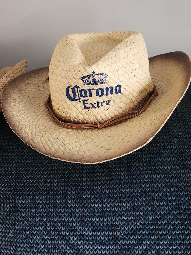 Beer Brand Straw Cowboy Hats - Corona Extra & Coors Light - photo 2
