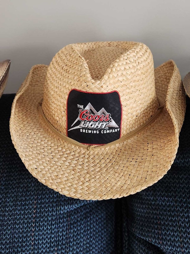 Beer Brand Straw Cowboy Hats - Corona Extra & Coors Light - photo 3