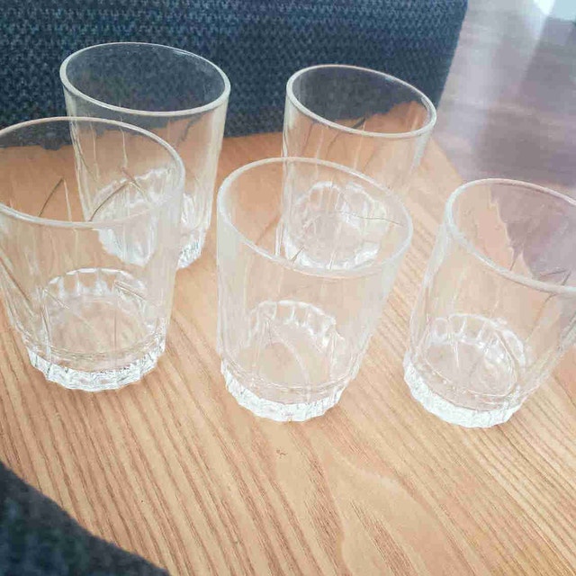 Vintage French Juice Glasses - Set of 5