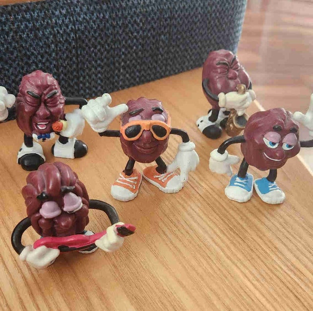 Vintage 1987 California Raisins PVC Figures - Lot of 5