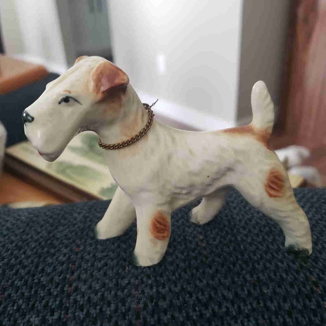 Porcelain Terrier Figurine - Made in Japan
