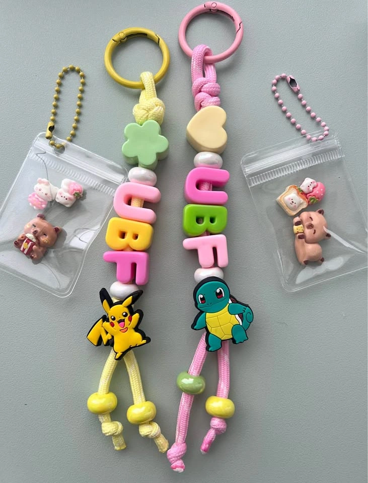 Pokémon Theme Handmade Personalized Keychain Bag Charm